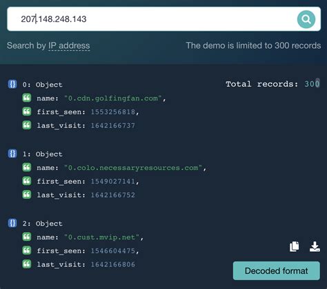 passive dns database.